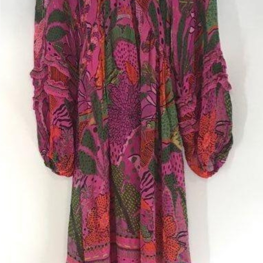 Farm Rio Cool Leopards Maxi Dress size xs - Picture 4 of 8